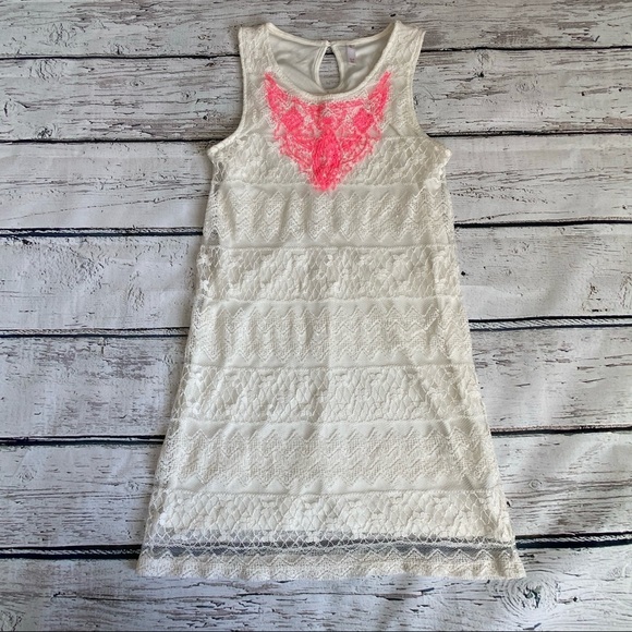 White summer Xhilaration lacey dress - Picture 1 of 4